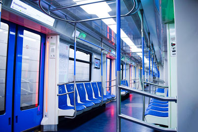 Interior of train