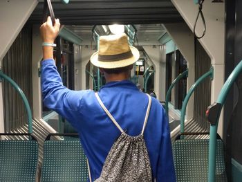 Close-up of woman standing in pond