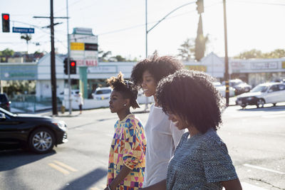 Three young women