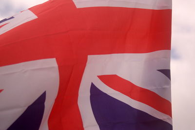 Close-up of british flag