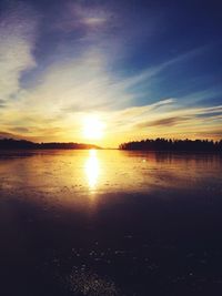 Scenic view of sunset sky