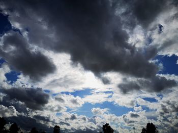 Low angle view of storm clouds in sky