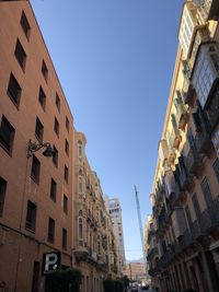 Low angle view of buildings against sky