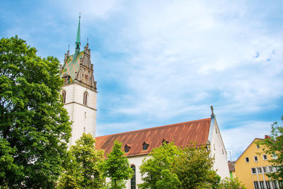 Low angle view of church against sky