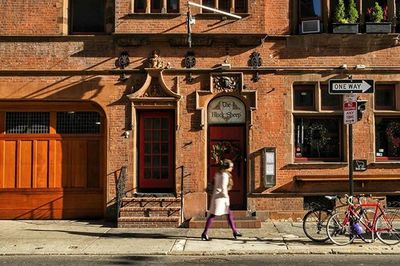 People walking in city