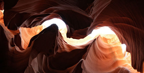 Rock formations in cave