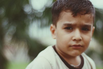 Close-up portrait of boy