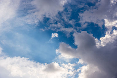 Low angle view of clouds in sky