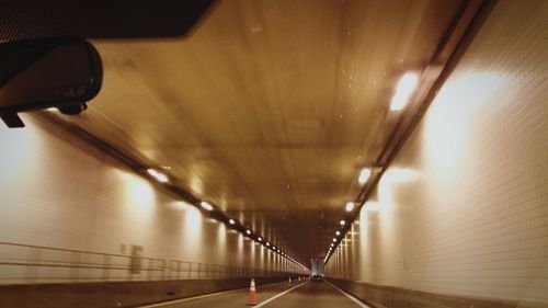 View of illuminated bridge