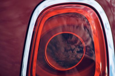 Close-up of car light