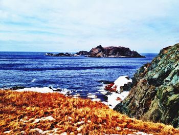 Scenic view of sea against sky