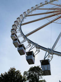 Low angle view of ferris wheel against sky