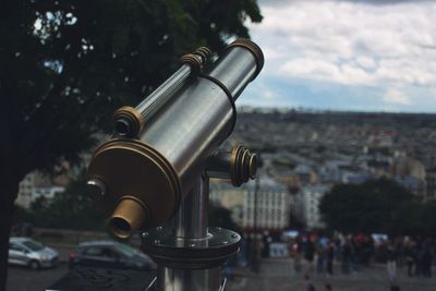 Close-up of binoculars 