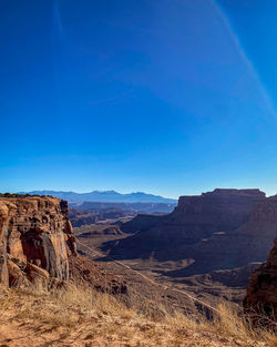 View from white rim road in canyonlands national park