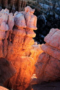 Rock formations on rock