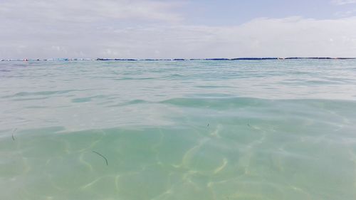 Scenic view of sea against sky