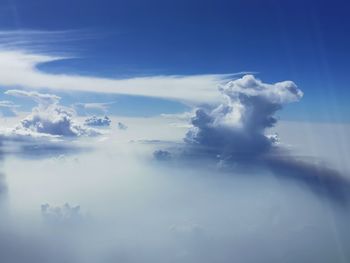 Low angle view of clouds in sky