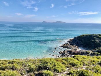 Scenic view of sea against sky