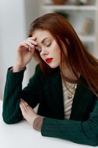 Young woman looking away