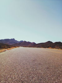 Scenic view of desert against clear sky