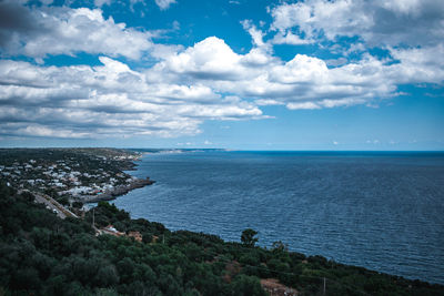 View on the sea in puglia