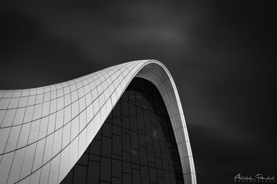 Low angle view of modern building against sky