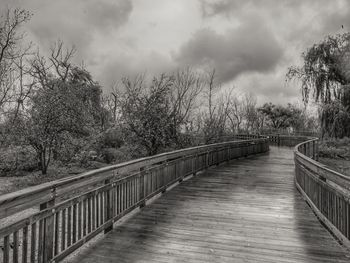 Footbridge over river