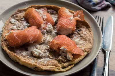 Close-up of food in plate