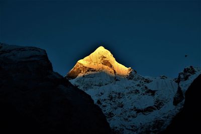 Mount nilkantha, badrinath, uttarakhand, india
