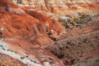 View of rock formations