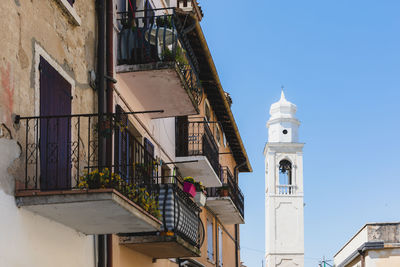 Low angle view of buildings against sky