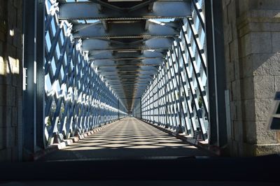 Metallic bridge during sunny day