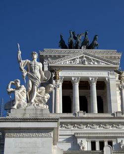 Low angle view of statue