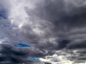 Low angle view of storm clouds in sky