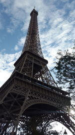 Low angle view of eiffel tower