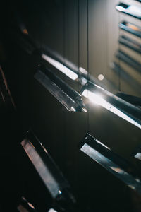 Close-up of piano keys