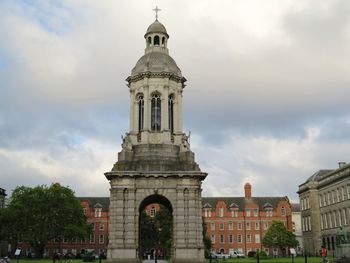 View of historic building against cloudy sky