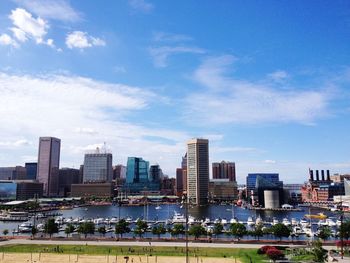 Cityscape against sky