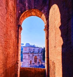 View of fort against the sky