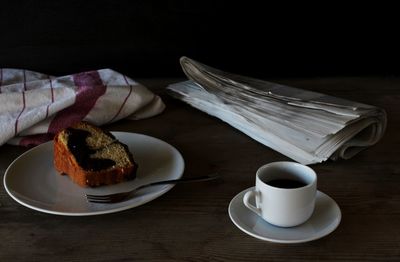 Close-up of food on table