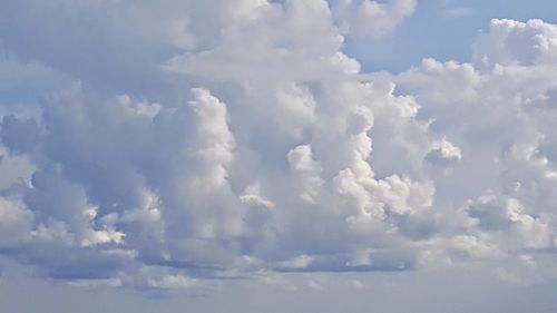 Low angle view of clouds in sky