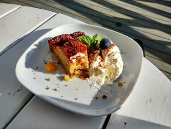 Close-up of food in plate