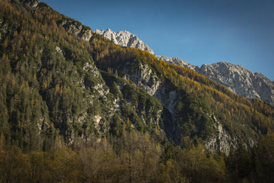 Mountain range in autumn