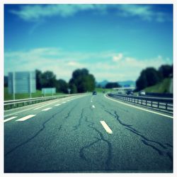 Road passing through landscape