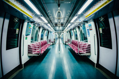 Interior of train