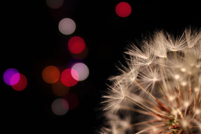 Defocused image of lights