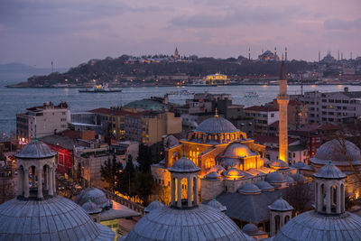 Cityscape at dusk