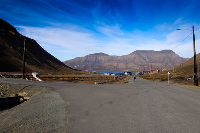 Road passing through mountains