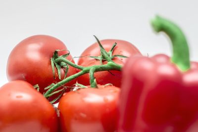 Close-up of red bell peppers