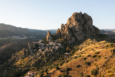 Pentidattilo ancient village of calabria italy